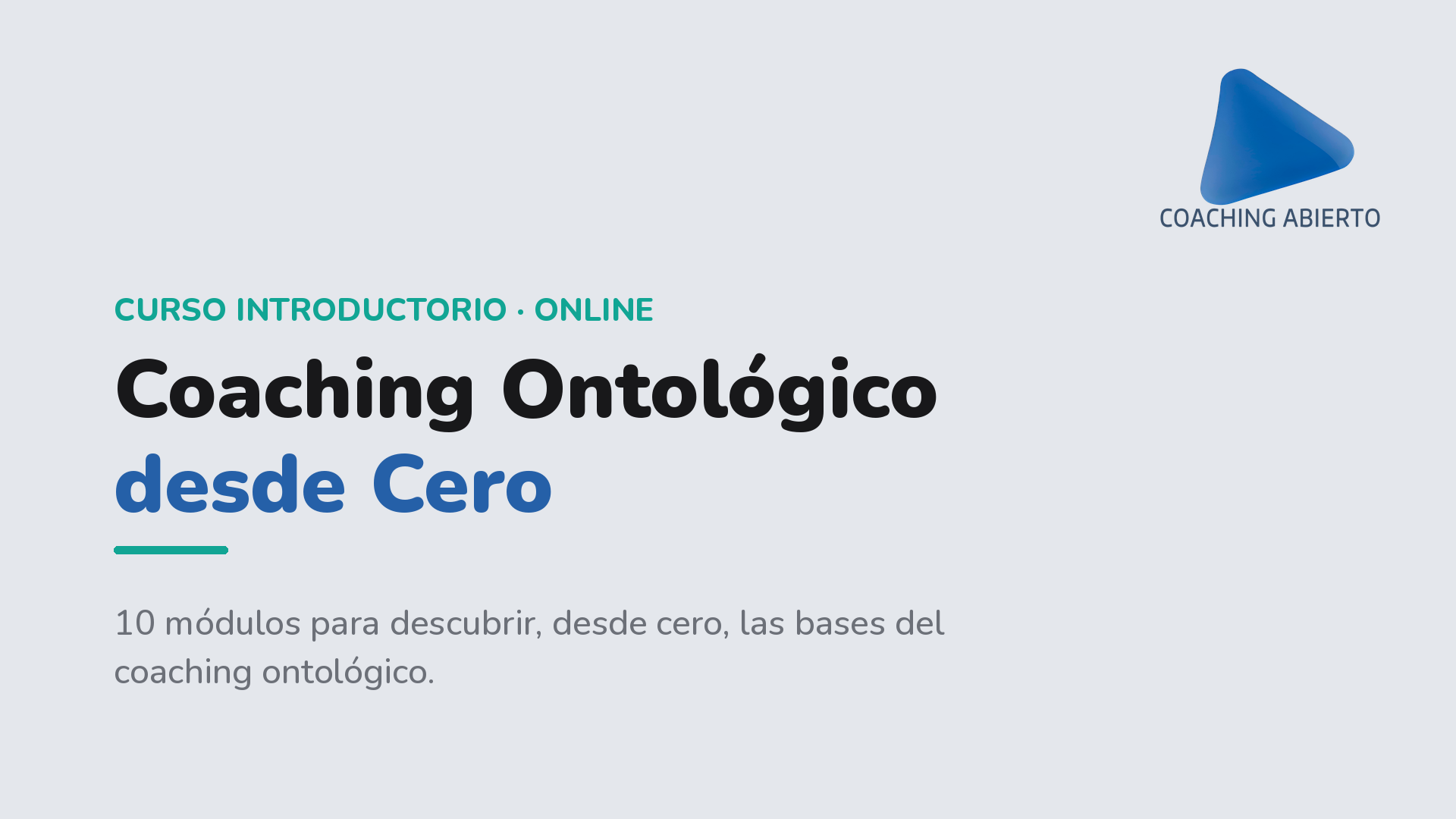 Coaching Ontológico desde Cero